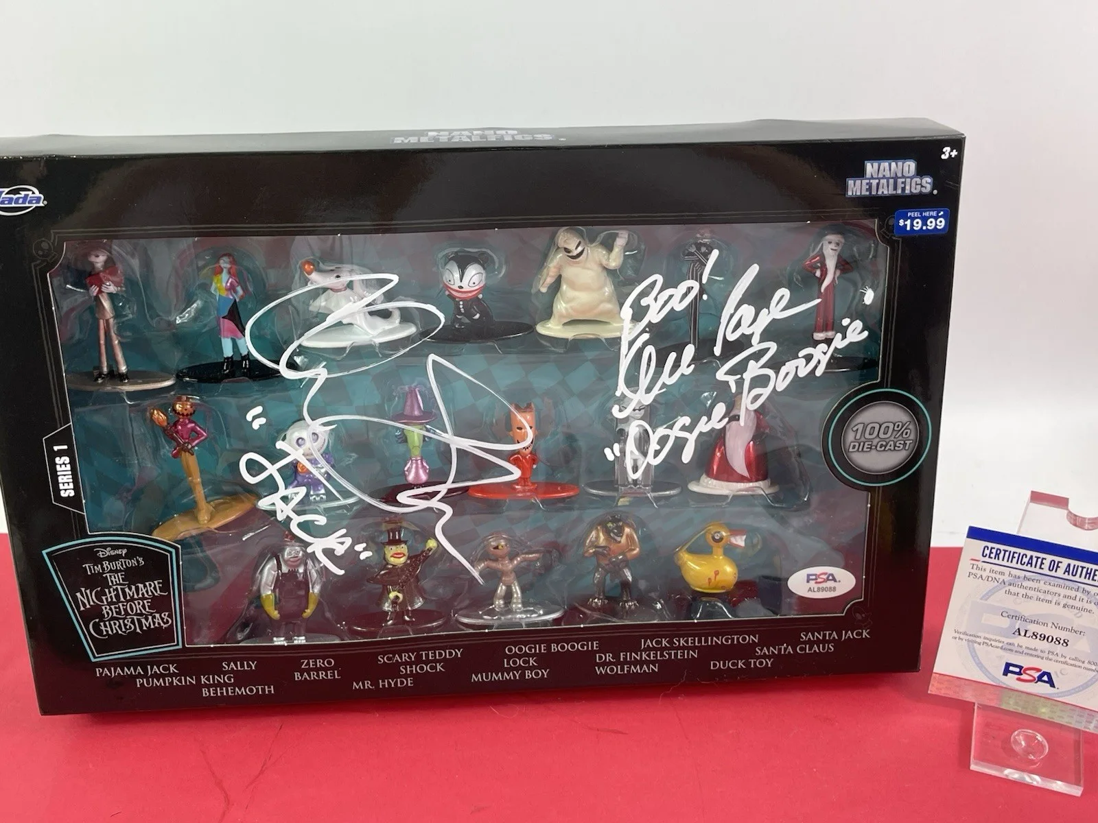 Chris Sarandon, Ken Paige — NBC Jack Skellington & Oogie Boogie Figure Set Signed By Paige & Sarandon PSA, image 2