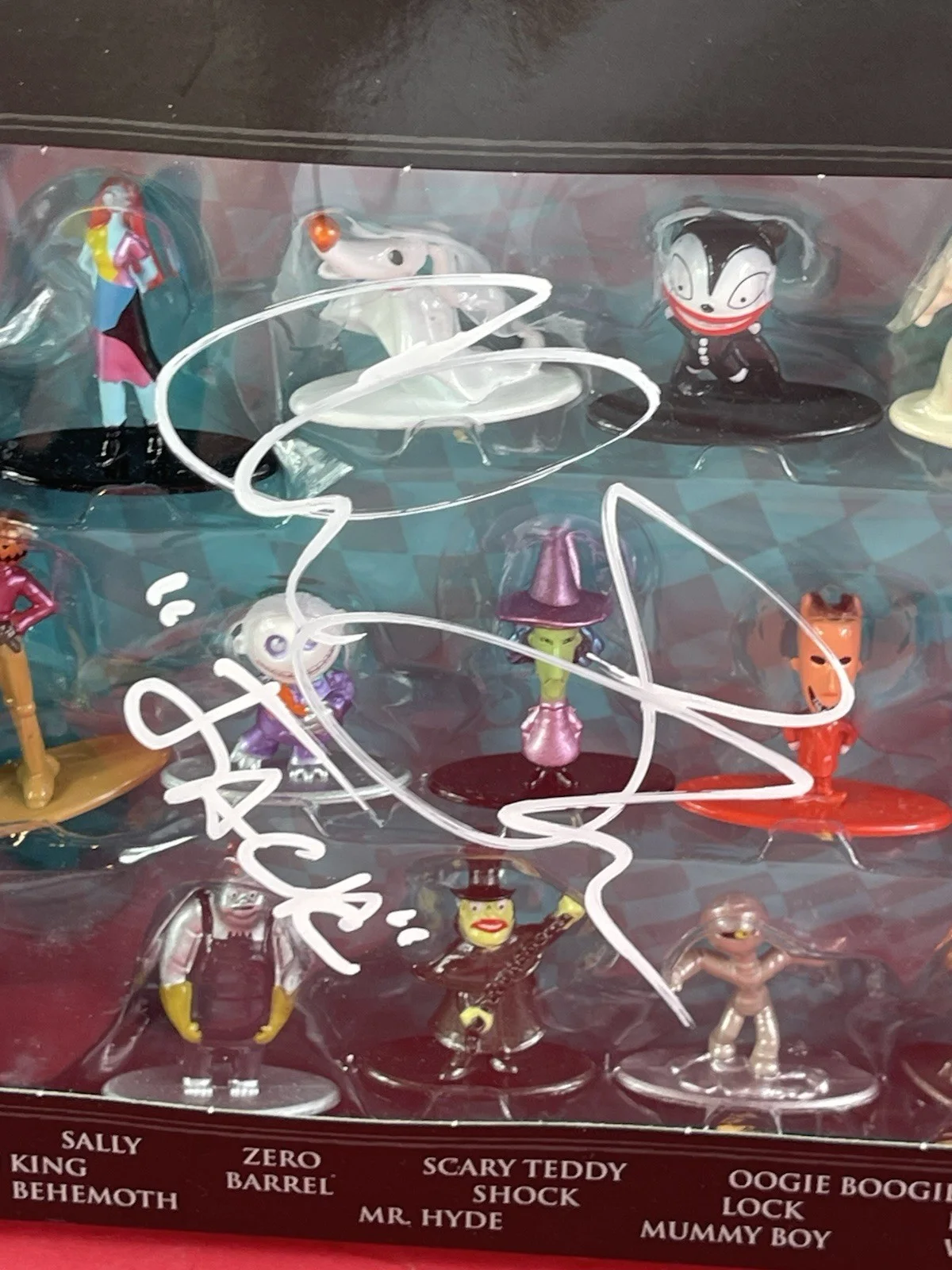 Chris Sarandon, Ken Paige — NBC Jack Skellington & Oogie Boogie Figure Set Signed By Paige & Sarandon PSA, image 3