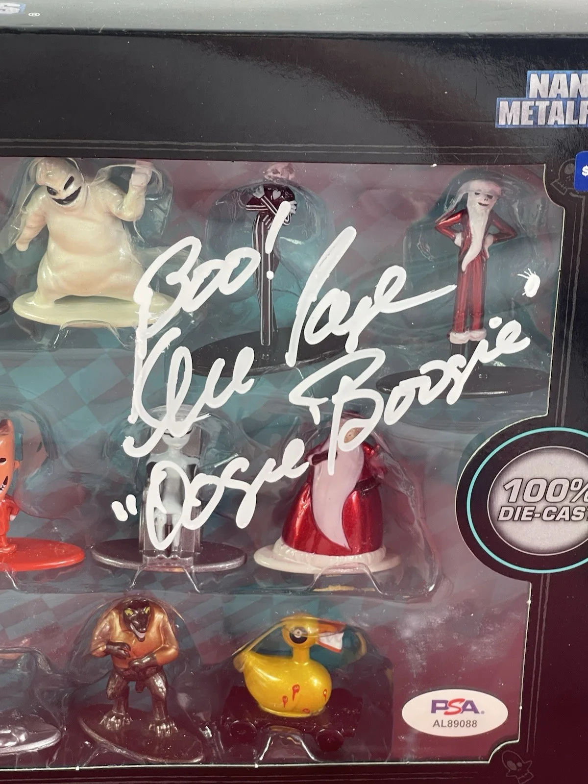 Chris Sarandon, Ken Paige — NBC Jack Skellington & Oogie Boogie Figure Set Signed By Paige & Sarandon PSA, image 4