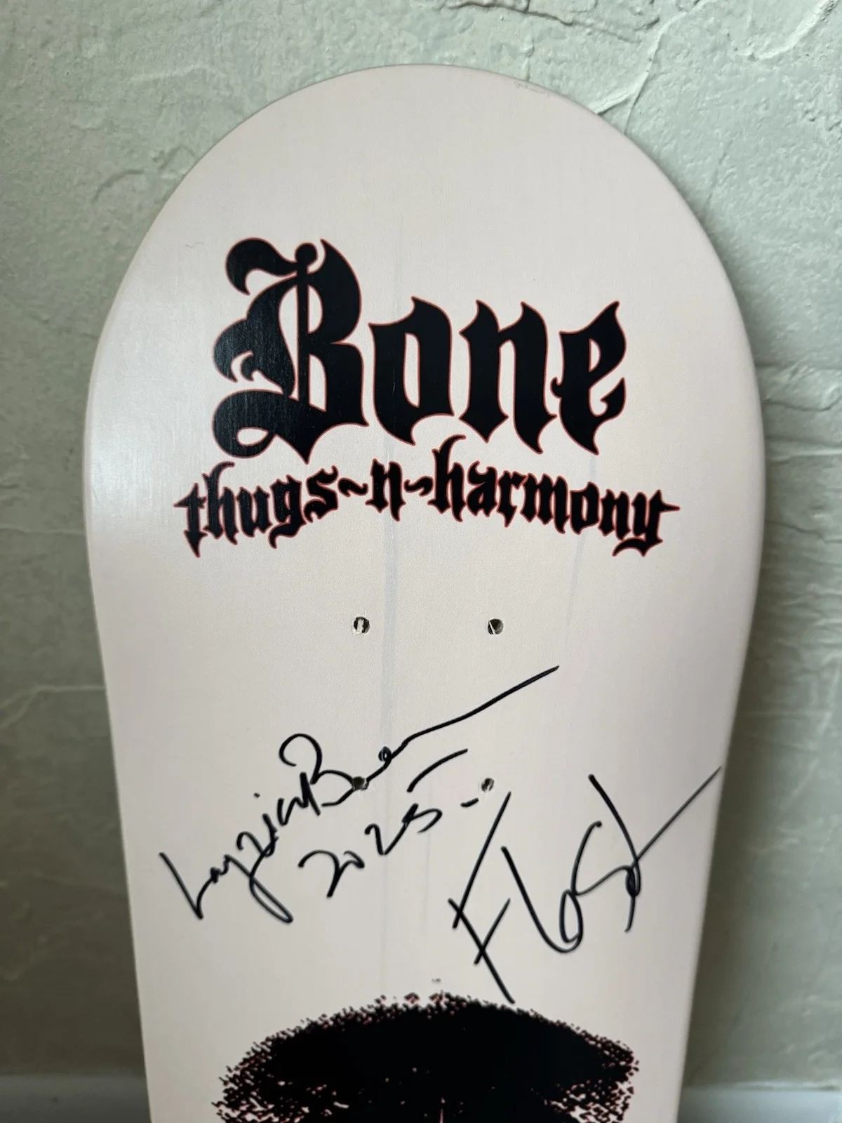 Bone Thugs N Harmony Signed Skateboard Deck PSA/DNA All 5 Bizzy Layzie AUTOGRAPH, image 2