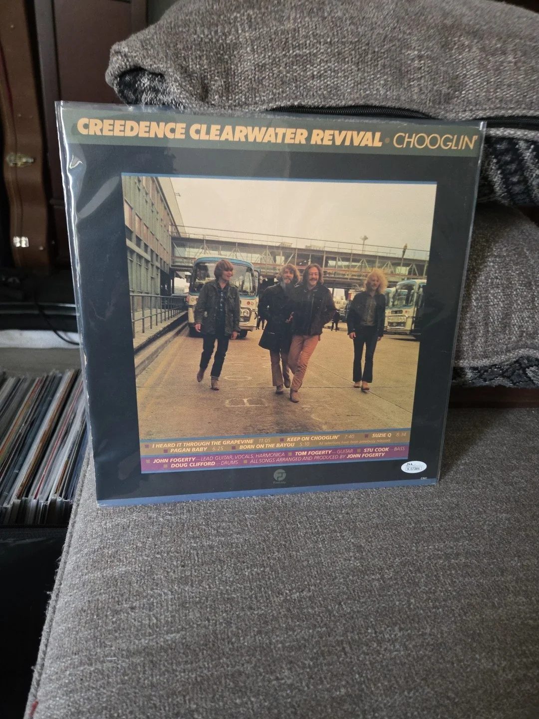 Creedence Clearwater Revival Signed Chooglin' Doug And Stu JSA CERT Vinyl..., image 5