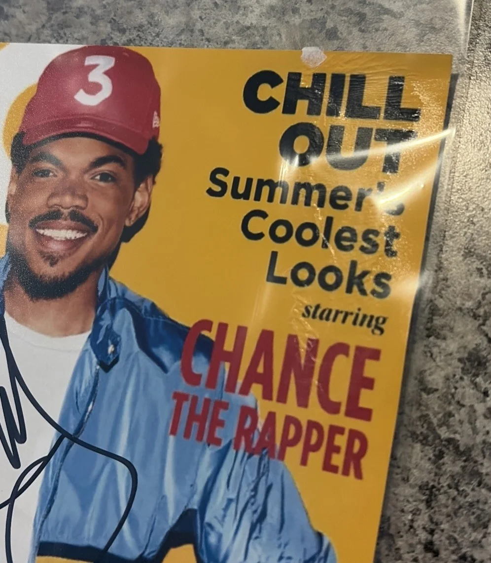 CHANCE THE RAPPER SIGNED 8X10 RAP PHOTO GQ “Chill Out” SEE PHOTOS FOR CONDITION, изображение 4