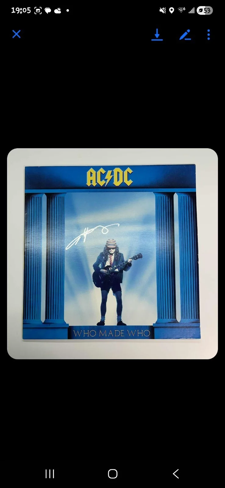 ACDC Angus Young Signed Who Made Who Vinyl Record JSA Cert! For Those About To!, image 2