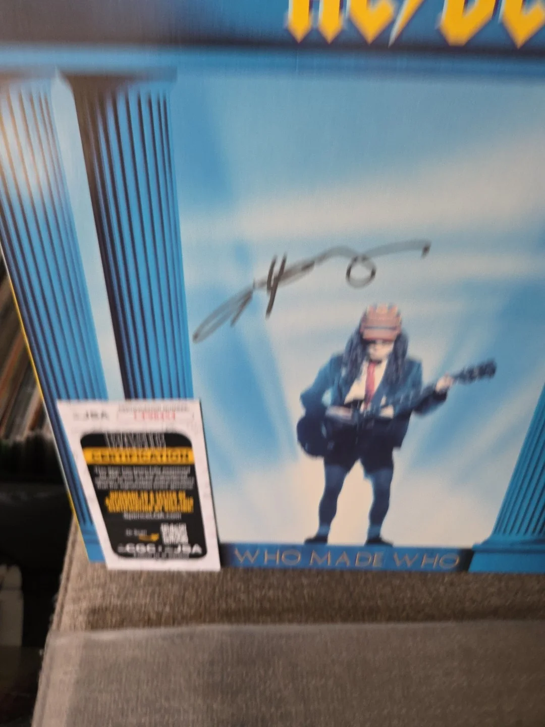 ACDC Angus Young Signed Who Made Who Vinyl Record JSA Cert! For Those About To!, image 4