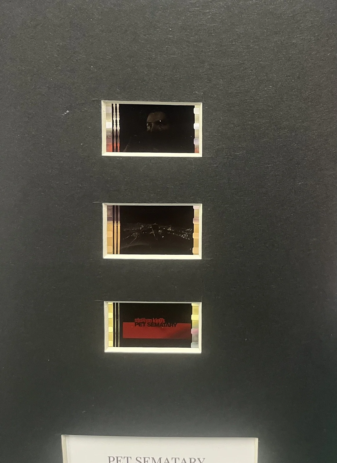PET SEMATARY 35mm Film Cell MOUNTED Display, image 3