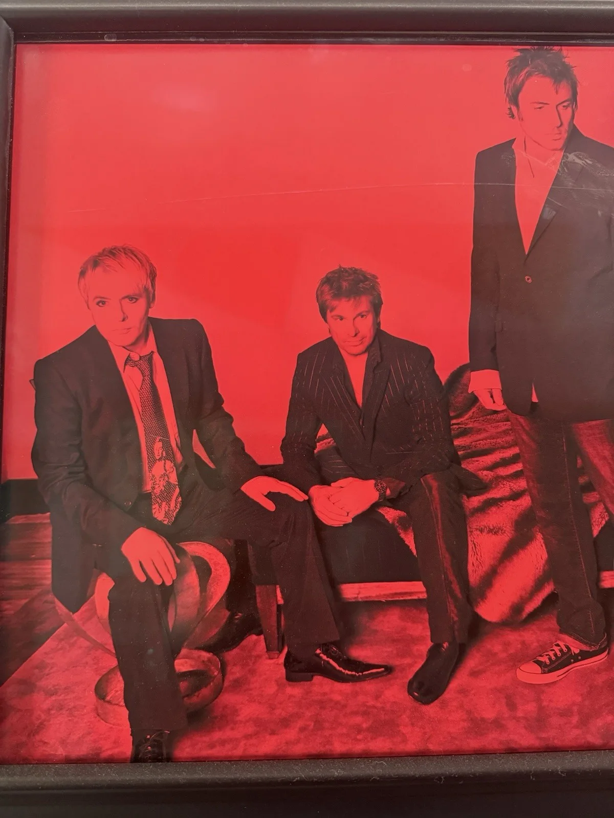 Duran Duran Red Carpet Massacre Signed Framed 42x16 Promo Poster CD Sleeve, изображение 2
