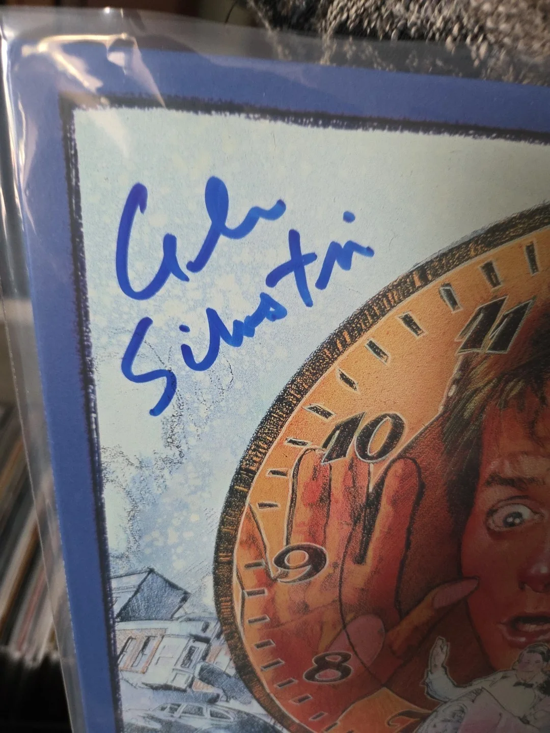 Back To The Future Autographed Alan Silvestri Composer & Huey Lewis Vinyl..., image 2
