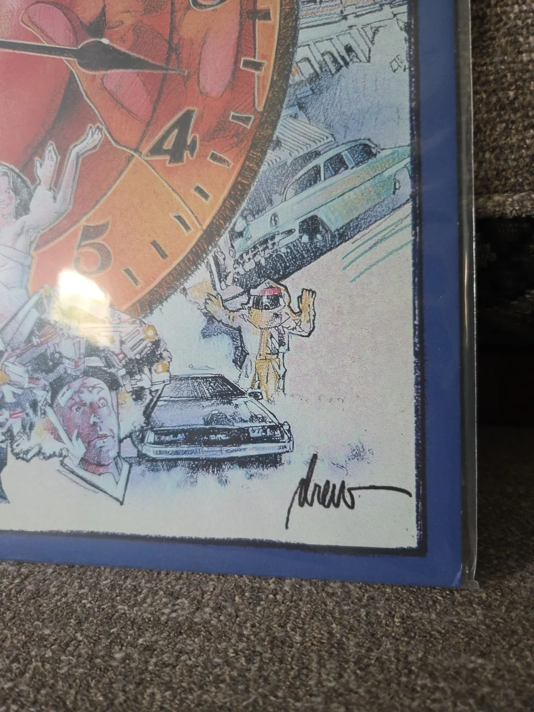 Back To The Future Autographed Alan Silvestri Composer & Huey Lewis Vinyl..., image 4