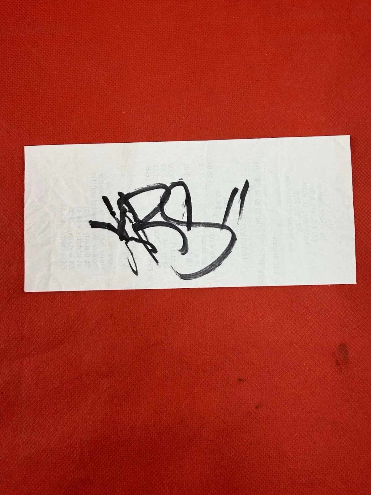 Original Signed Receipt KRS-ONE Rap/Hip Hop, image 5