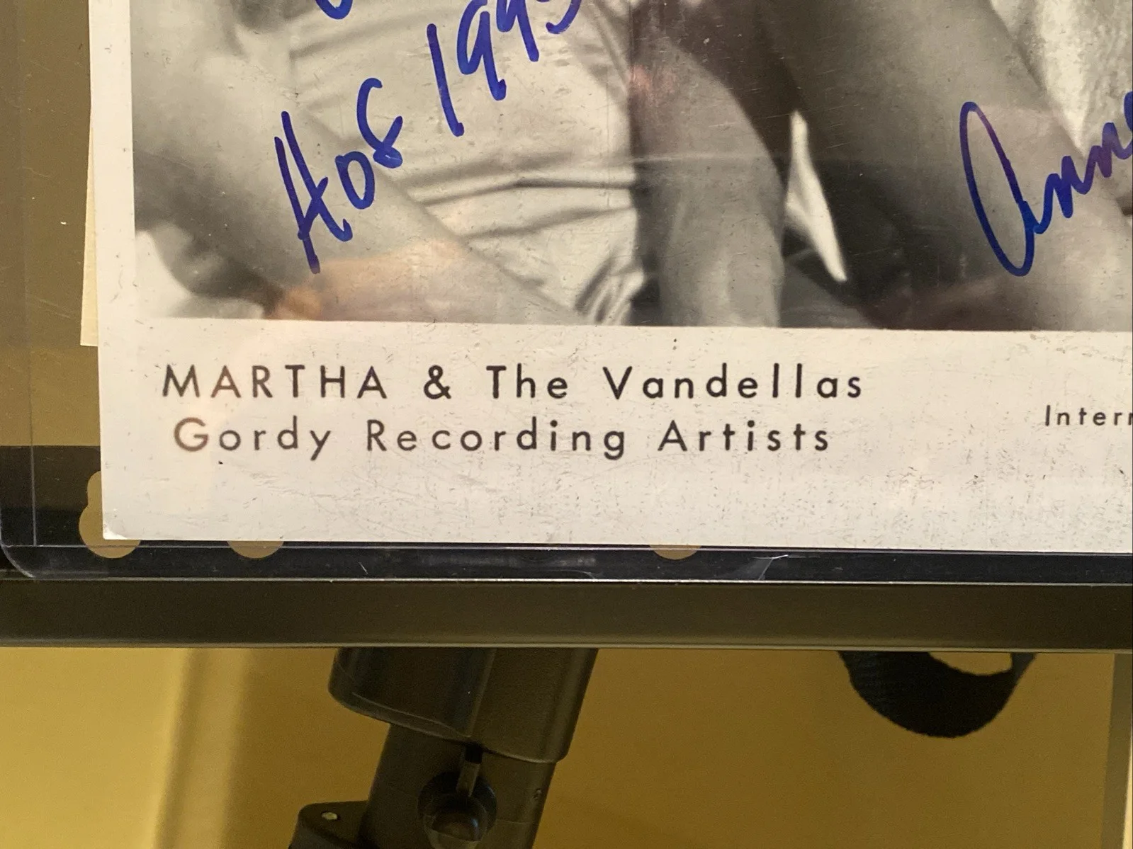 Martha Reeves & The Vandellas Promotional B&W Picture 10x12 SIGNED AUTHENTICATED, изображение 2