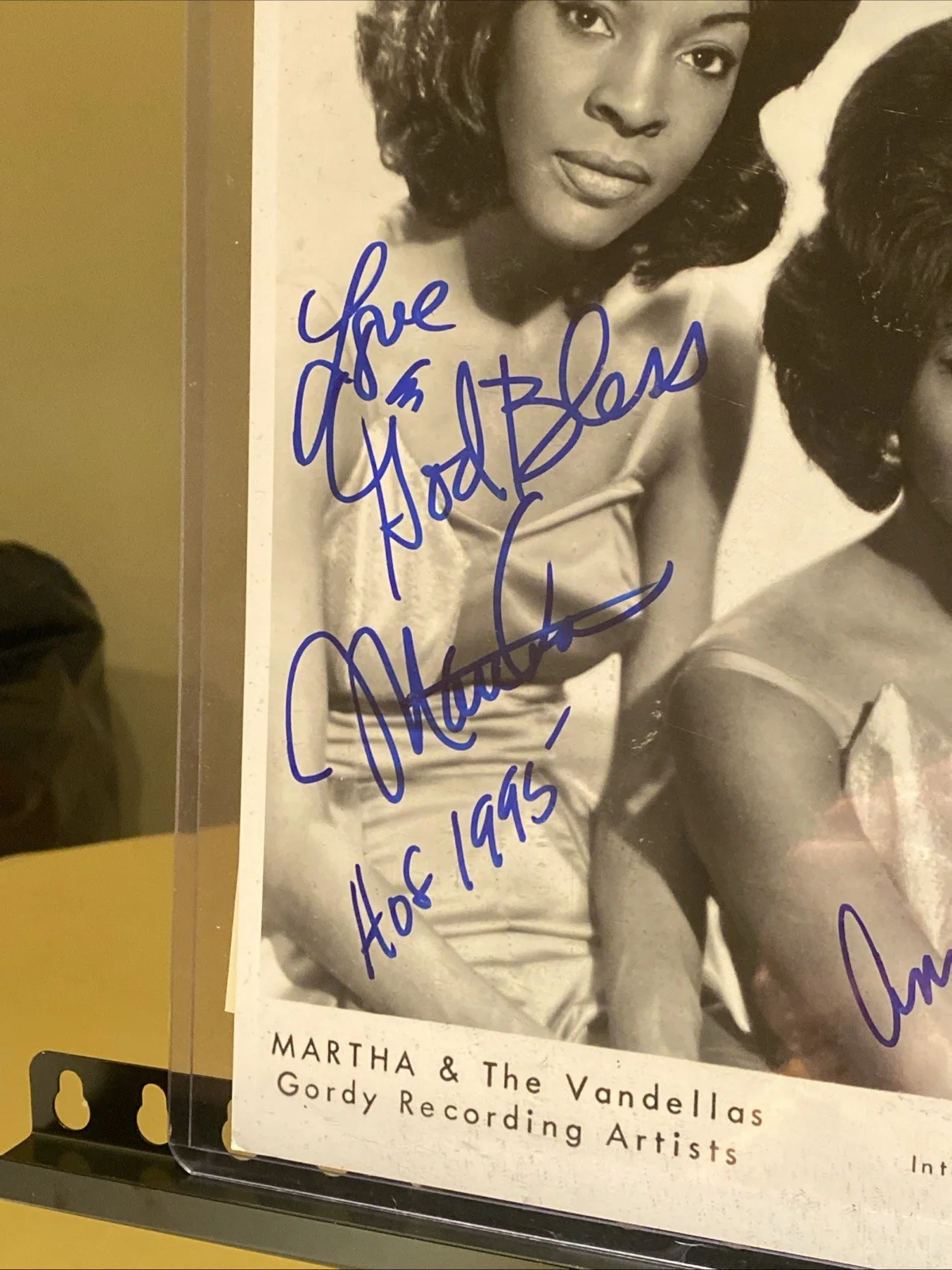Martha Reeves & The Vandellas Promotional B&W Picture 10x12 SIGNED AUTHENTICATED, изображение 4