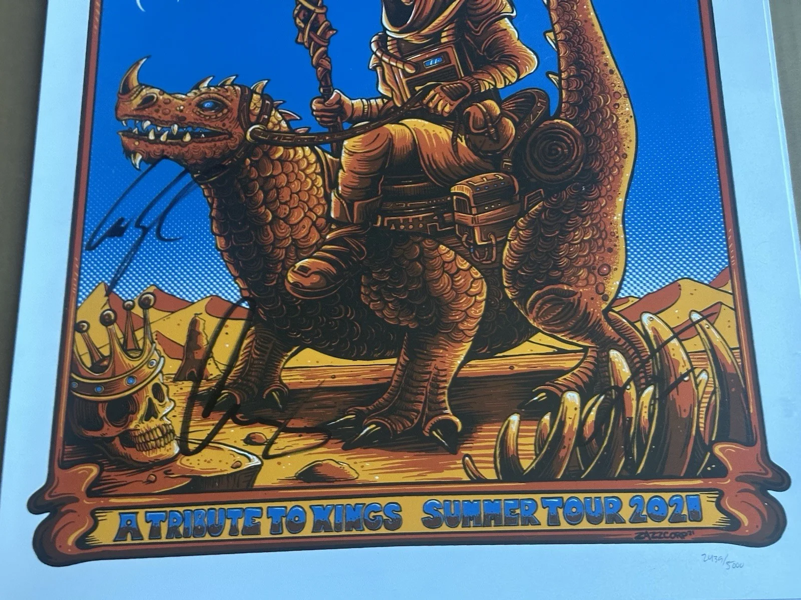 Primus 2021 Summer VIP a Tribute to Kings Signed Poster Signed by The Band, image 2