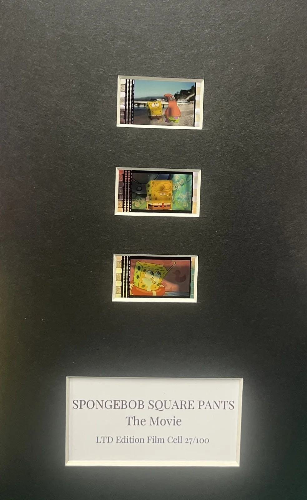 SPONGEBOB SQUARE PANTS. THE Movie. 35mm Film Cell MOUNTED Display, image 3