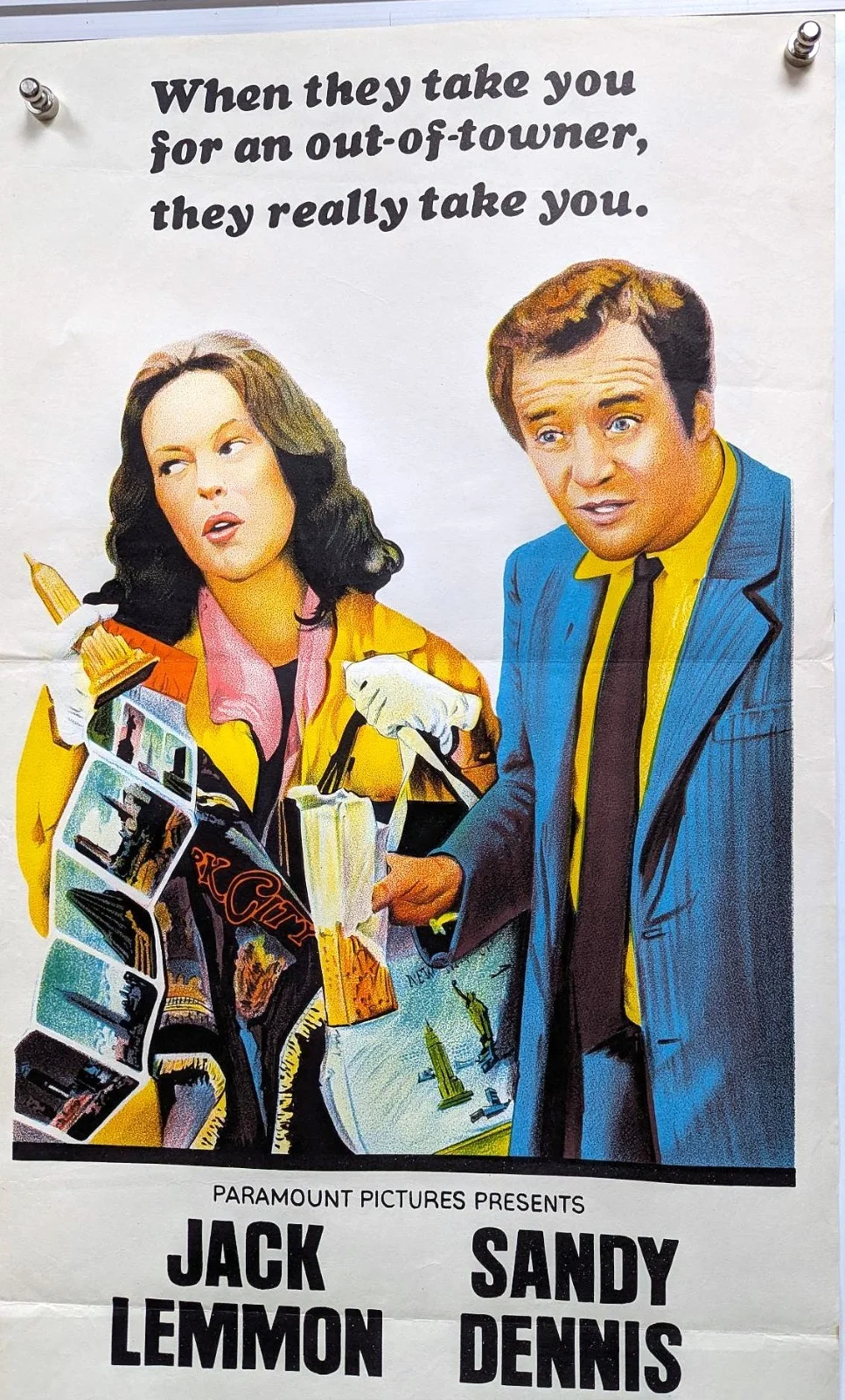 THE OUT OF TOWNERS 1970)- LEMMON / DENNIS - AUS DAYBILL - NEAR MINT/UNUSED, изображение 2