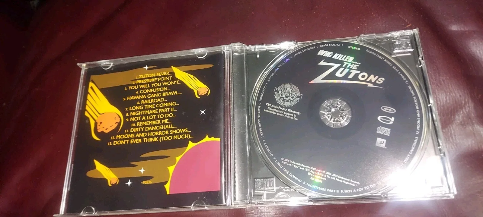 The Zutons Autograped Who Killed? ... CD HAND SIGNED Insert L@@K A Lot More + FS, изображение 5