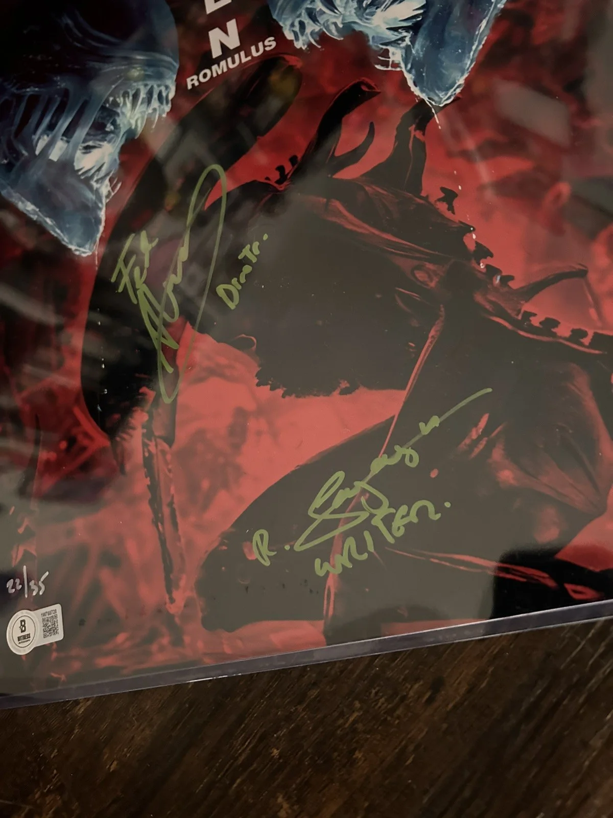 Fede Alvarez / Rodo Sayagues Signed 11x14 Photo Alien: Romulus Autograph Beckett, image 3