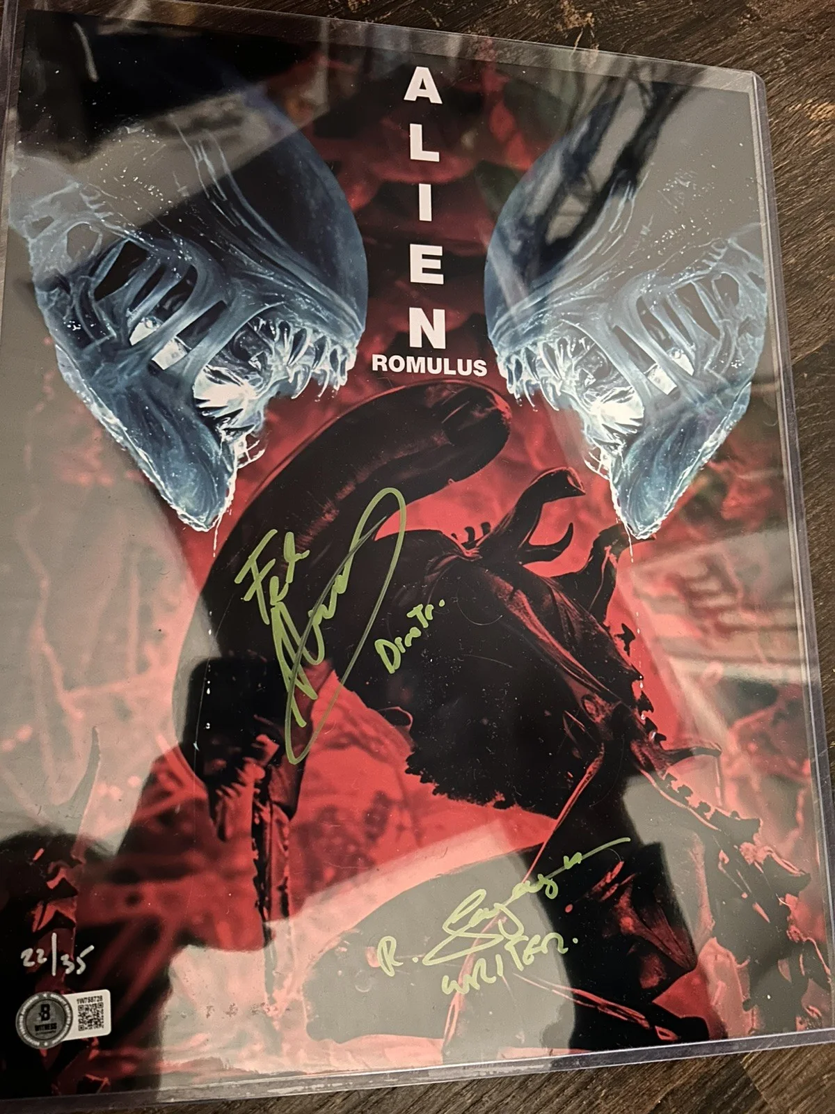 Fede Alvarez / Rodo Sayagues Signed 11x14 Photo Alien: Romulus Autograph Beckett, image 5
