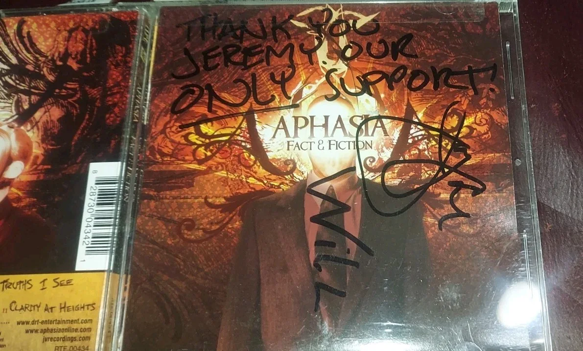 Aphasia Autograped Brand New CD HAND SIGNED Insert L@@K A Lot More + FS, изображение 2