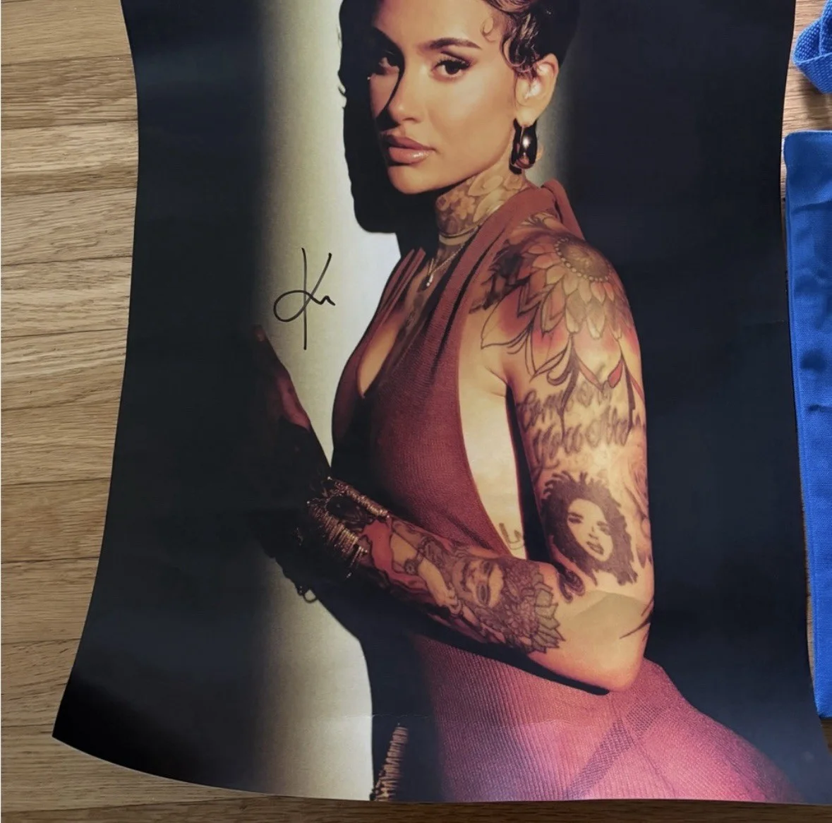Kehlani autographed poster set, image 2