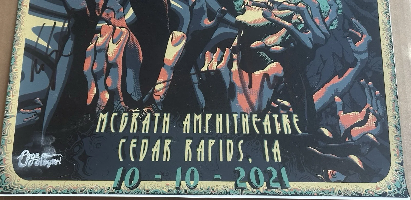 Primus SIGNED A Tribute To Kings Poster Cedar Rapids Artwork By Cage Claypool, image 4