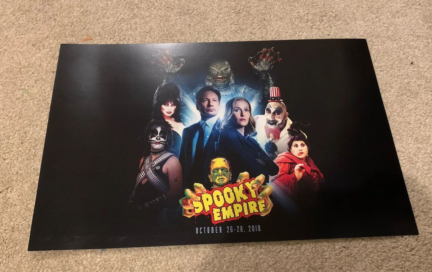 the x- files / spooky empire 2018 poster print double sided, image 2