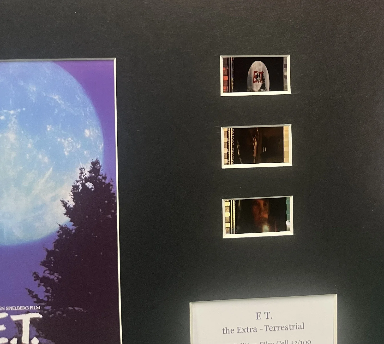 E.T. THE EXTRA TEERRESTRIAL. 35mm Film Cell MOUNTED Display, image 2