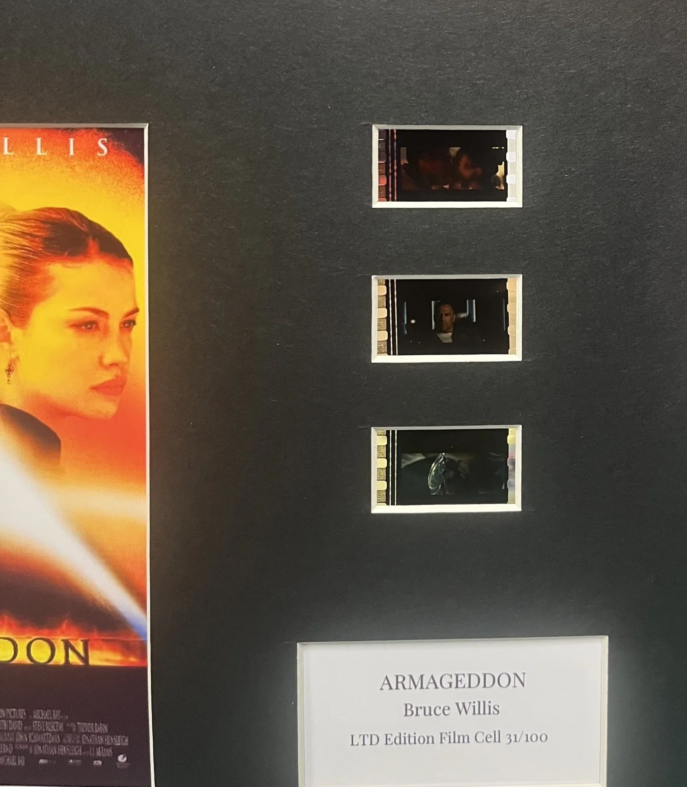 ARMAGEDDON. 35mm Film Cell MOUNTED Display, image 2