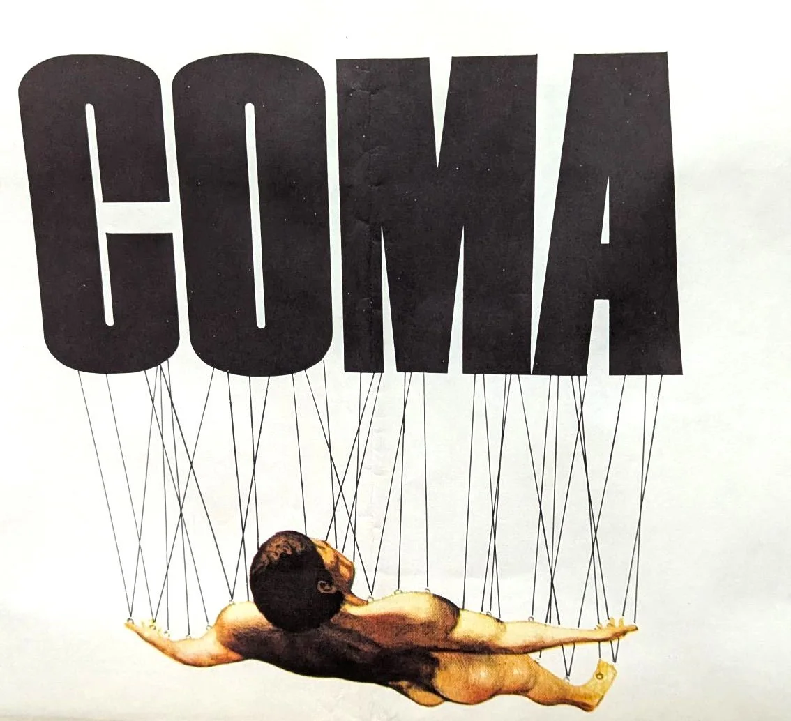 'COMA' (1978) - MICHAEL DOUGLAS/BUJOLD - AUS ONE SHEET-MINT/UNUSED, image 3