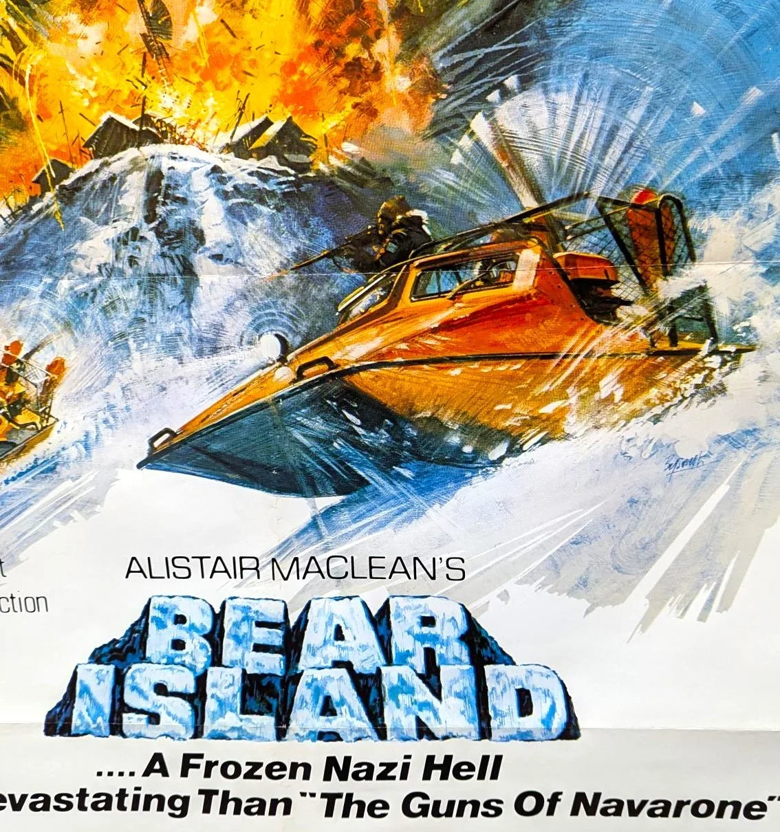 BEAR ISLAND (1979) - SUTHERLAND/REDGRAVE/WIDMARK - AUST 1 SHEET -ALIST MACLEAN, image 3