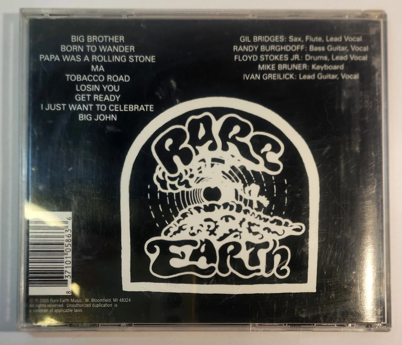 Rare Earth signed CD 2005. Gil Bridges. All hits. VG condition., image 2