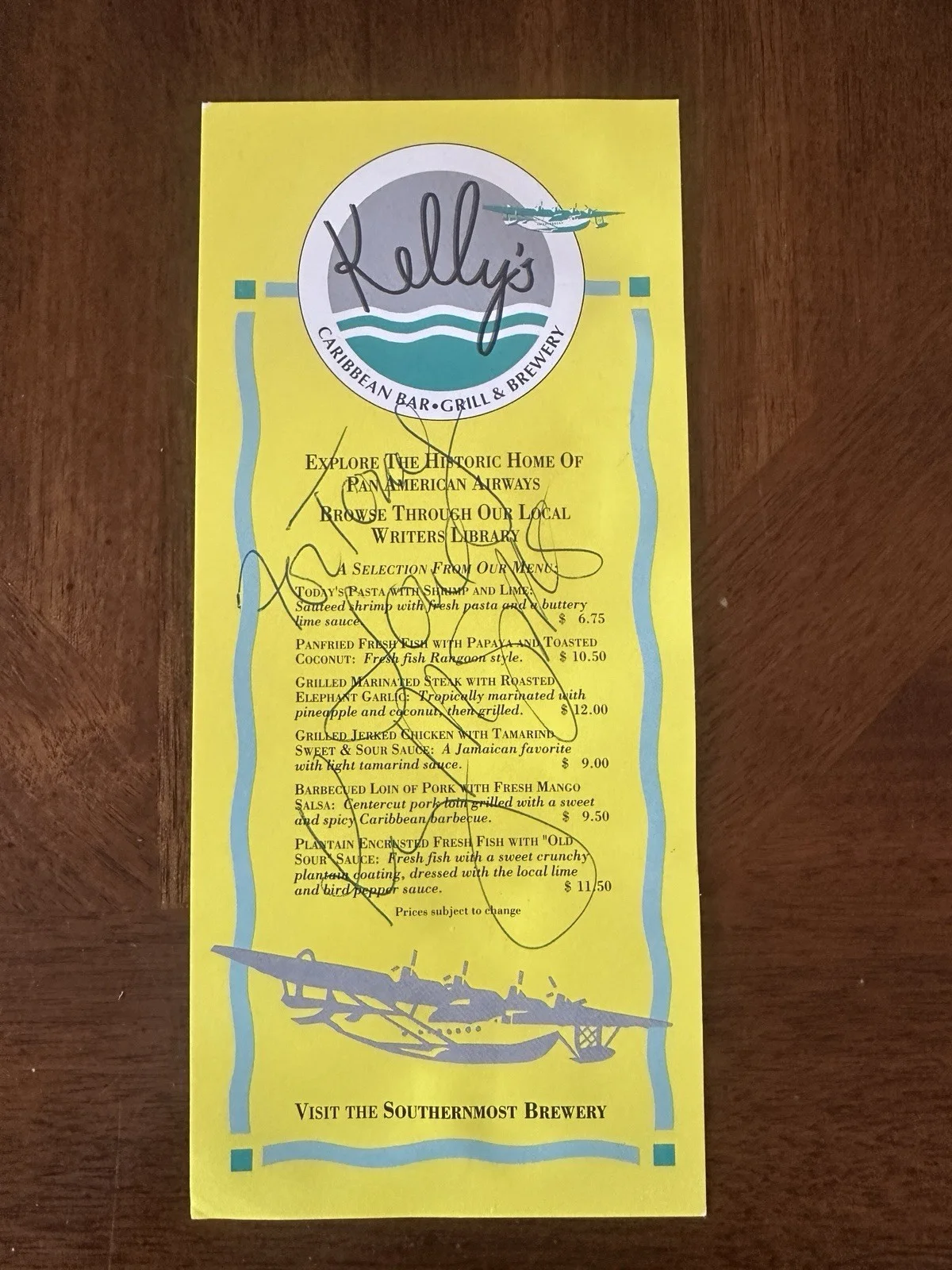 Kelly McGillis — Kelly McGills Autographed Menu Hand Signed Wet Signature Top Gun Movie, изображение 2