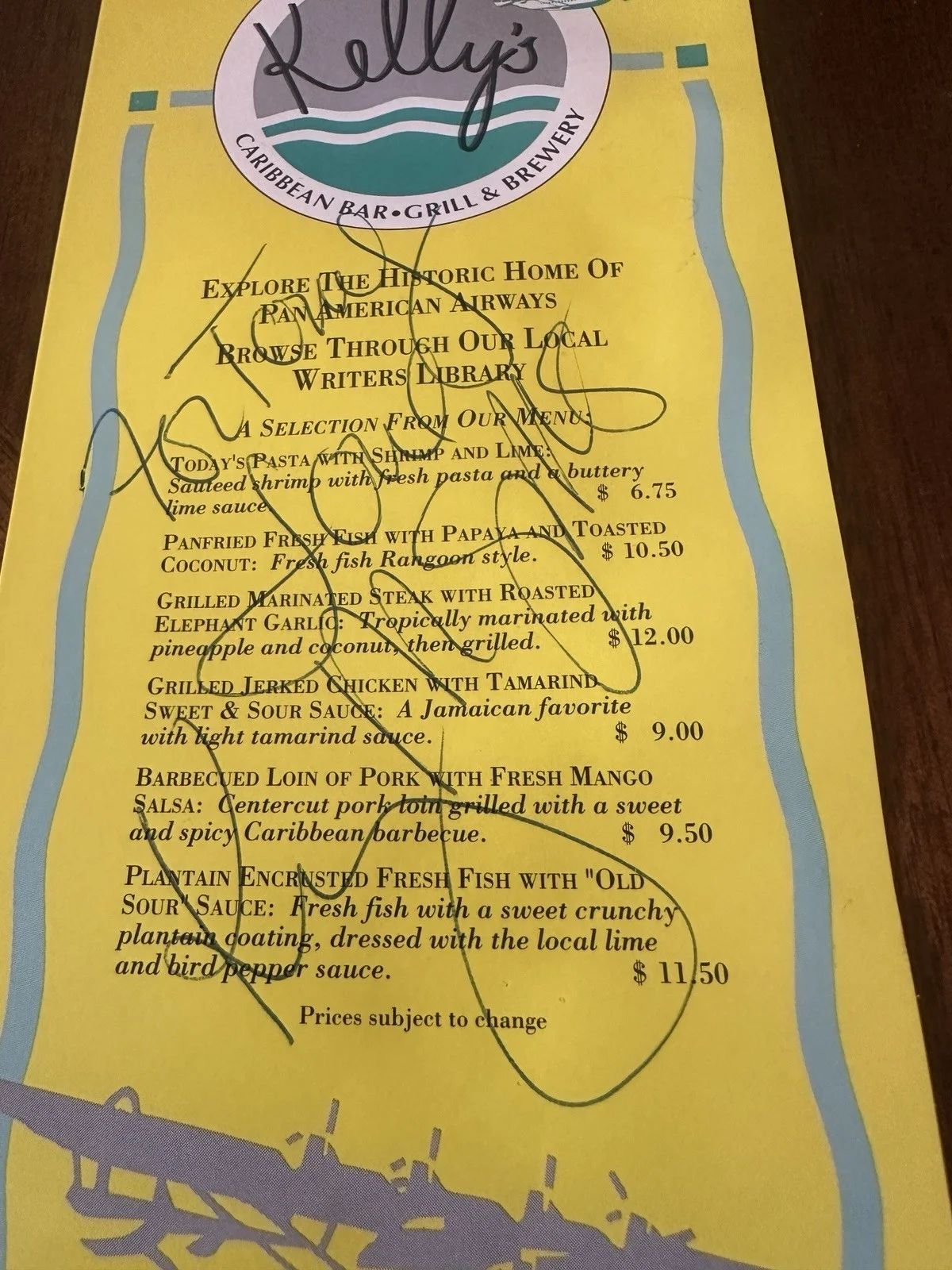 Kelly McGillis — Kelly McGills Autographed Menu Hand Signed Wet Signature Top Gun Movie, изображение 3