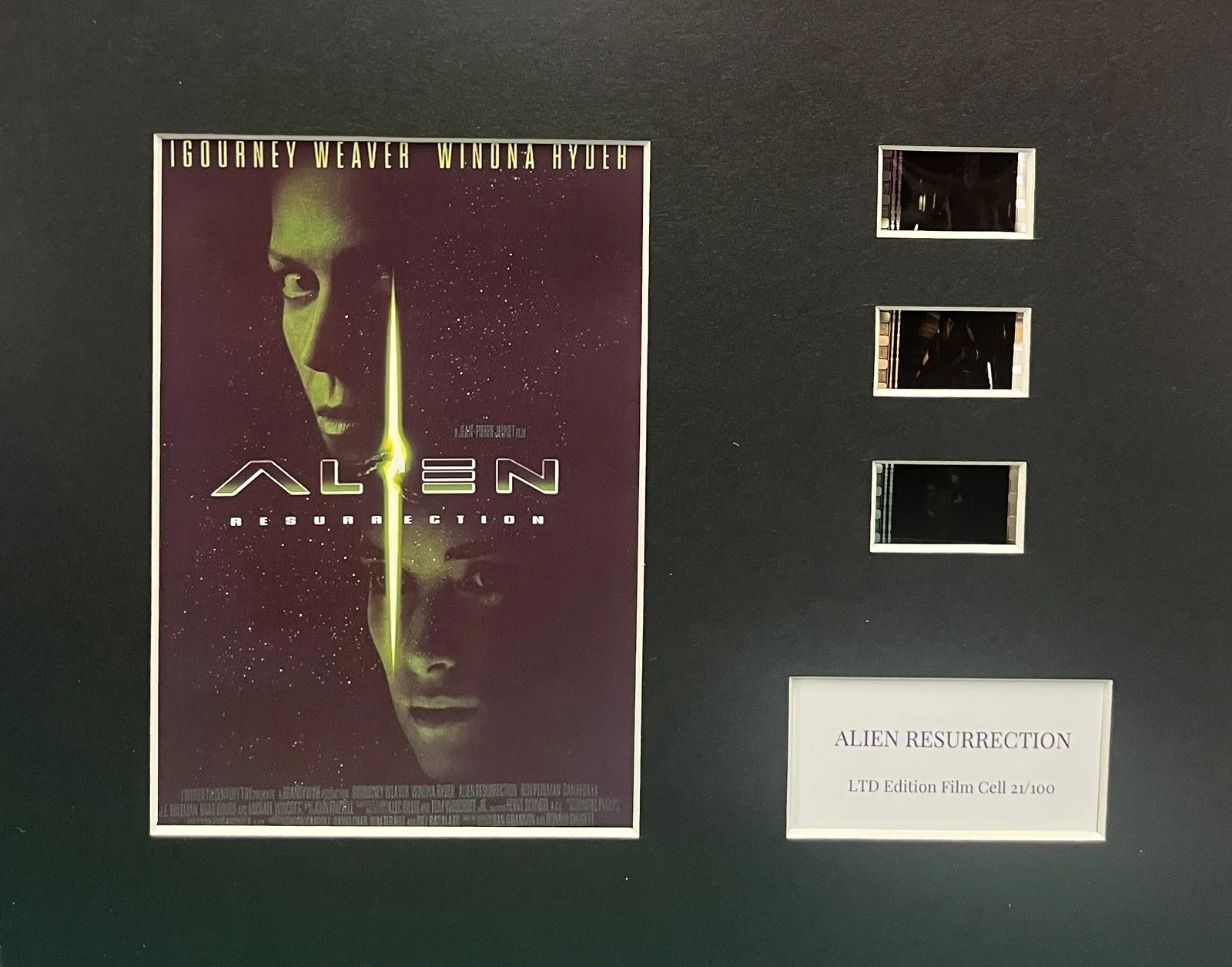 ALIEN RESURRECTION. 35mm Film Cell MOUNTED Display, image 2