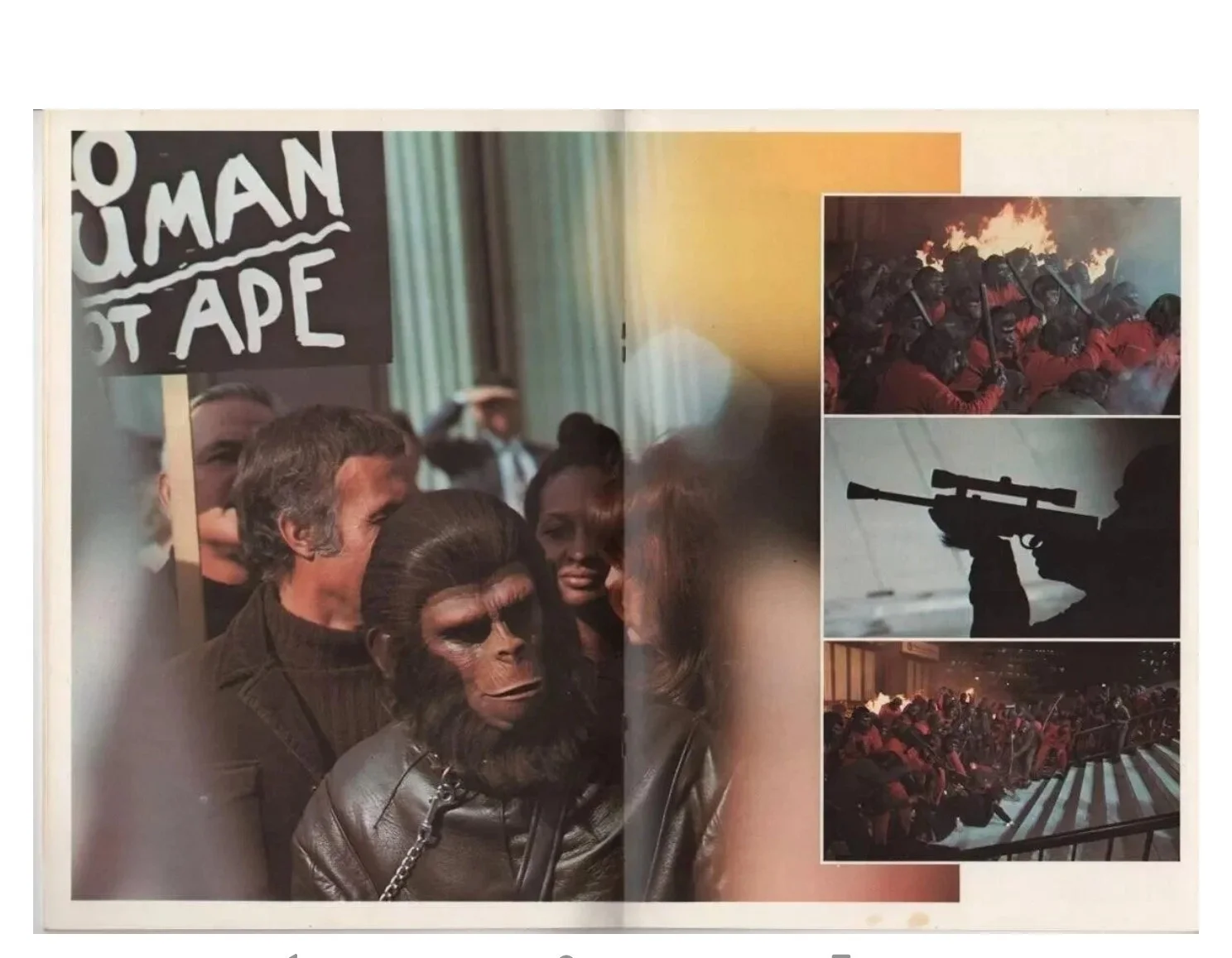 CONQUEST OF THE PLANET OF THE APES Japanese Souvenir Program 1972, изображение 2