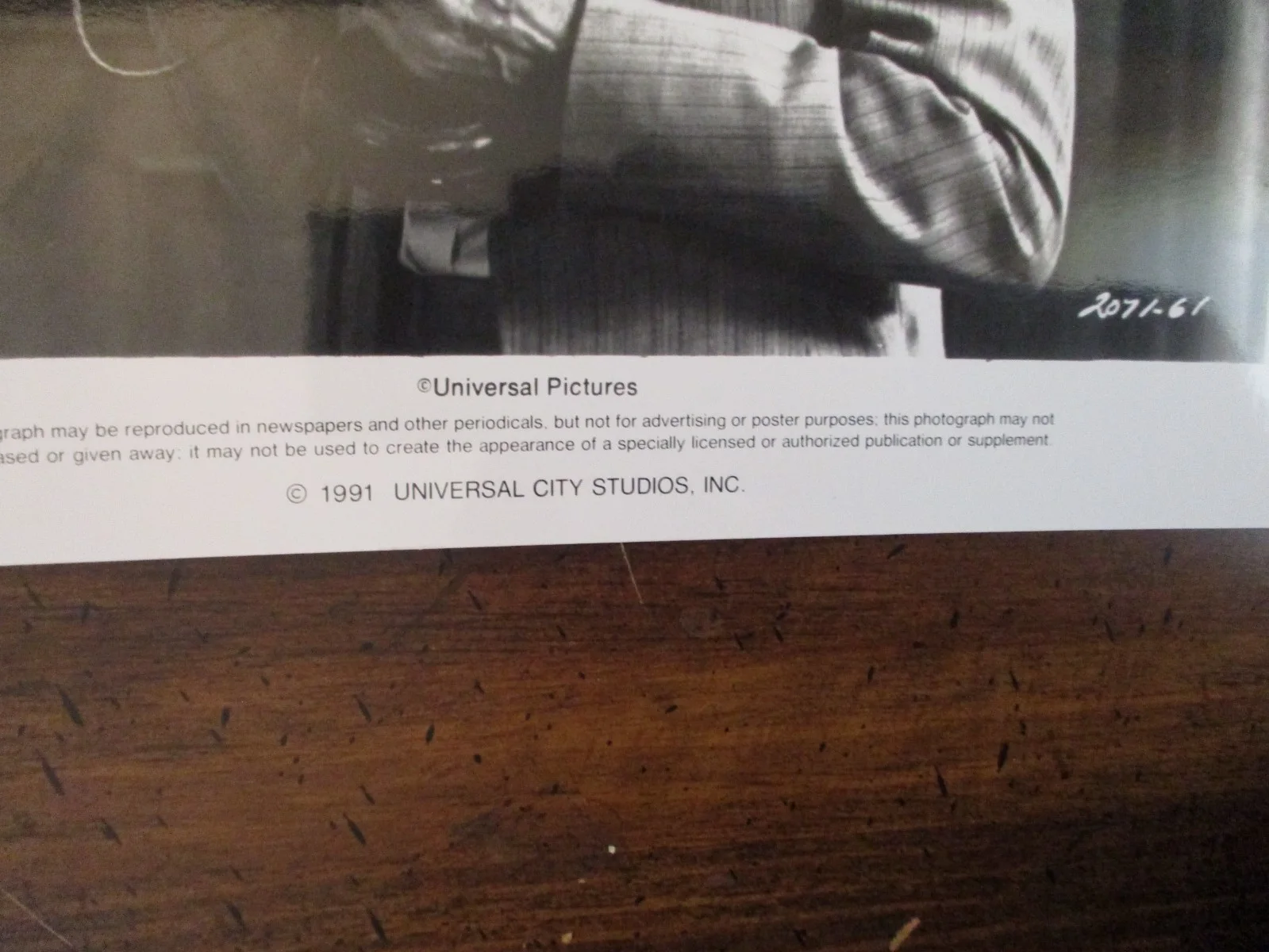 Walter Matthau("THE FRONT PAGE")1991 10 x 8 Glossy Black and White Press Photo, изображение 2
