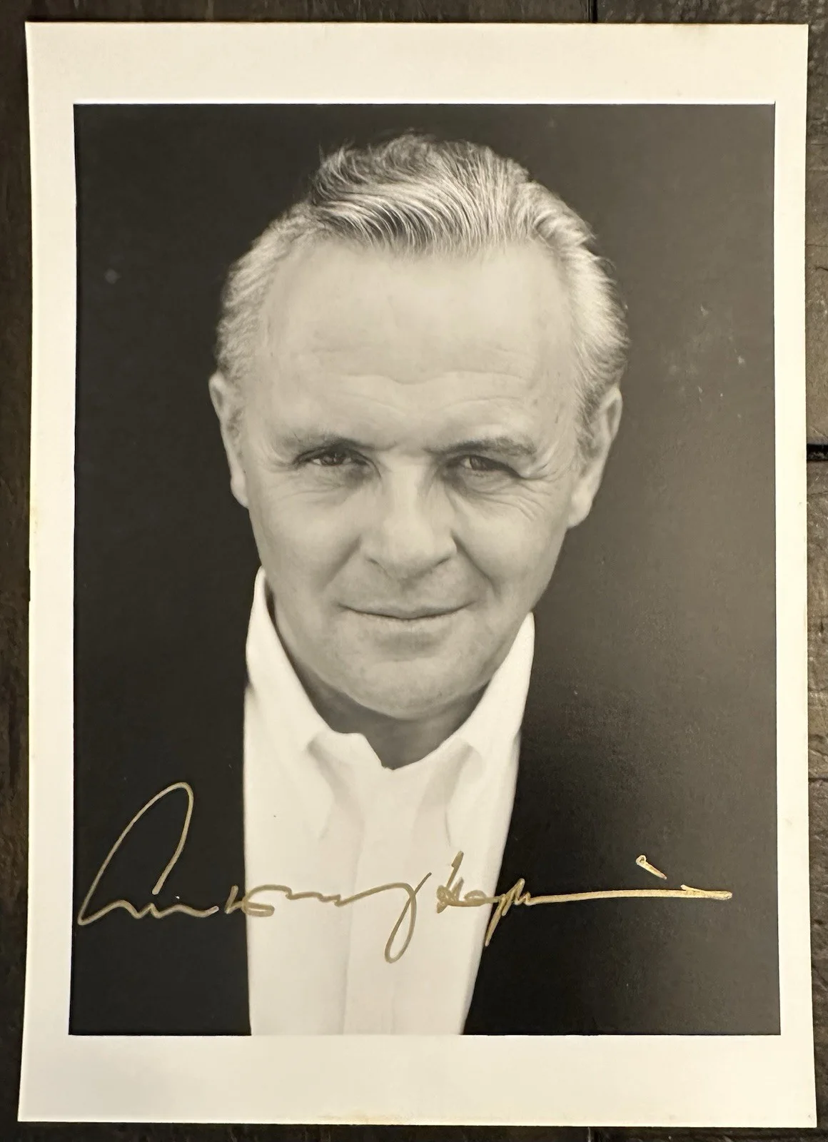 ANTHONY HOPKINS — ANTHONY HOPKINS GORGEOUS HAND SIGNED 5x7” PHOTO! THING OF BEAUTY! DR. HANNIBAL!, изображение 2