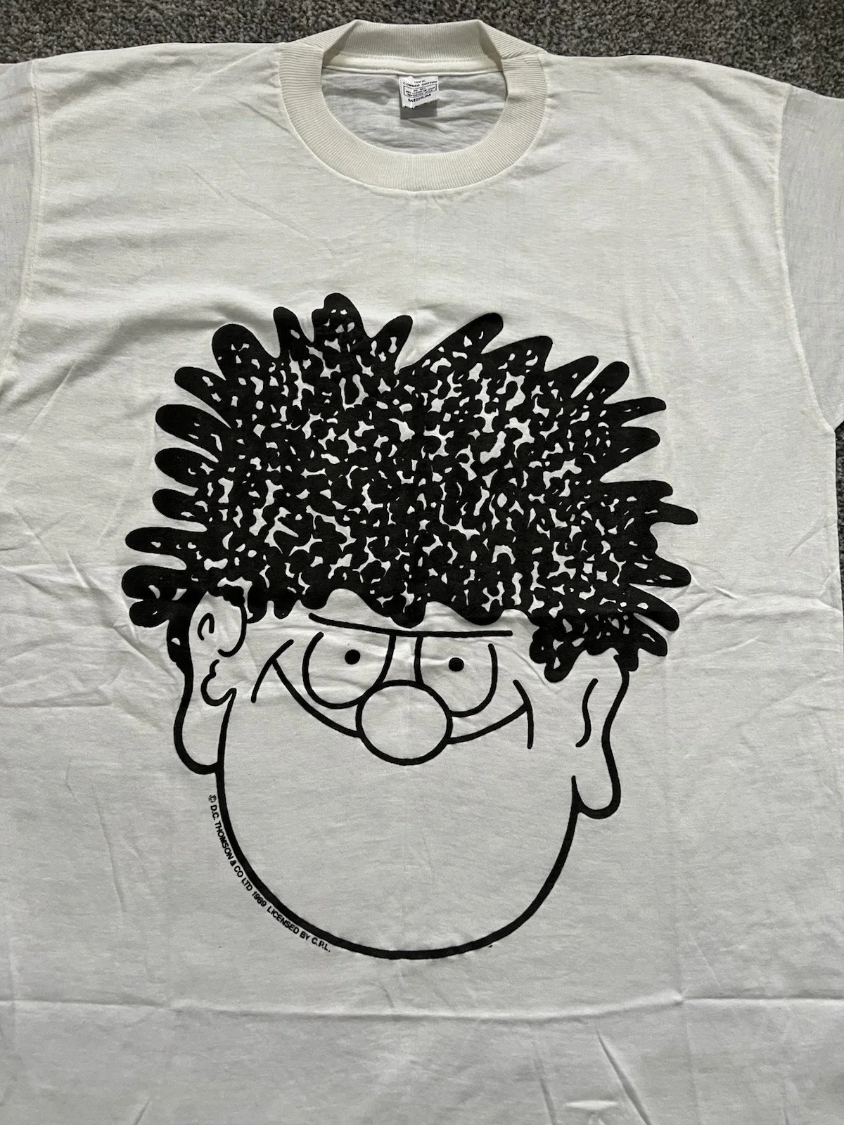 Vintage 1989 Dennis The Menace T-Shirt Beano Comic Series Cartoon T Shirt Size M, изображение 2