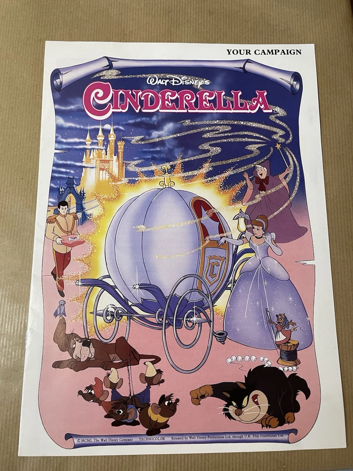 Bundle Of 2 Cinderella Movie Press Campaign Packs. Walt Disney Film. A4, изображение 2