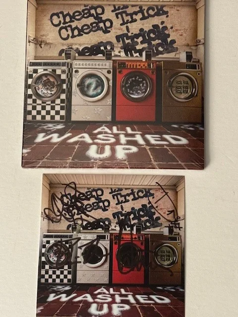 Cheap Trick - All Washed Up Signed Insert with Sealed CD Autographed By Group, image 2