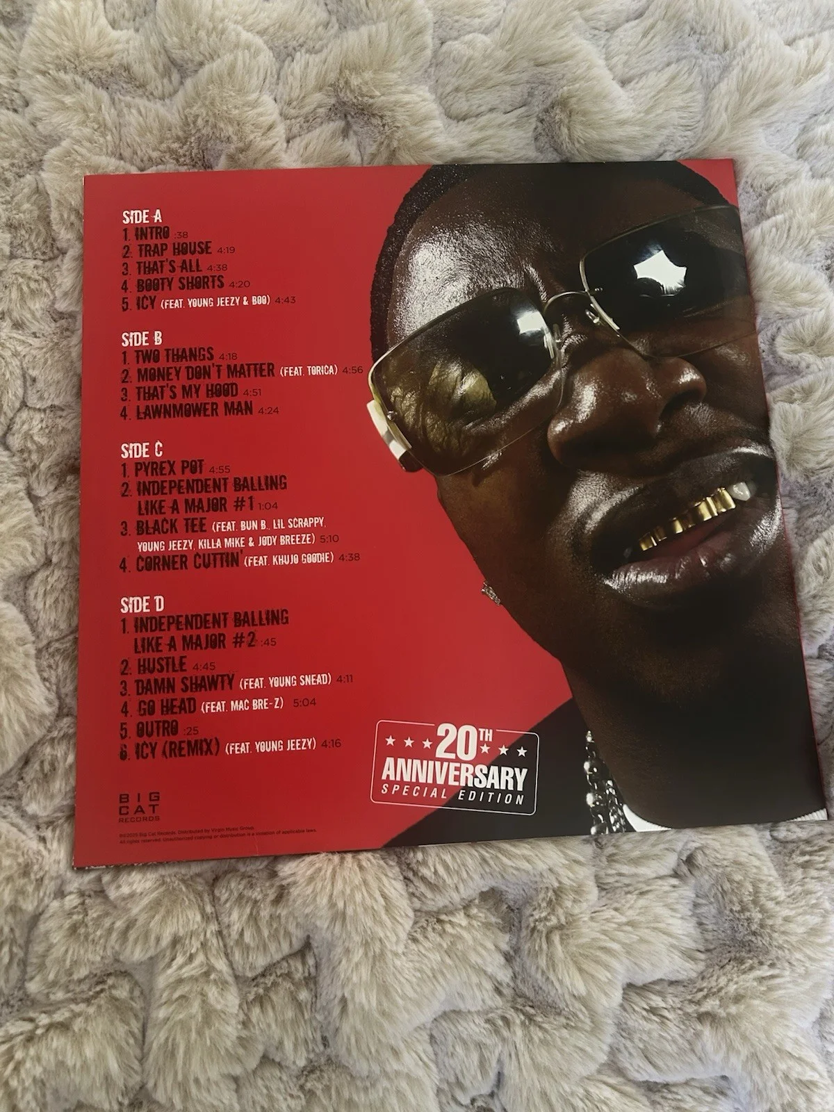 Gucci Mane Signed IP Trap House 20th Anniversary Vinyl Rare GTP Autograph Proof, image 4