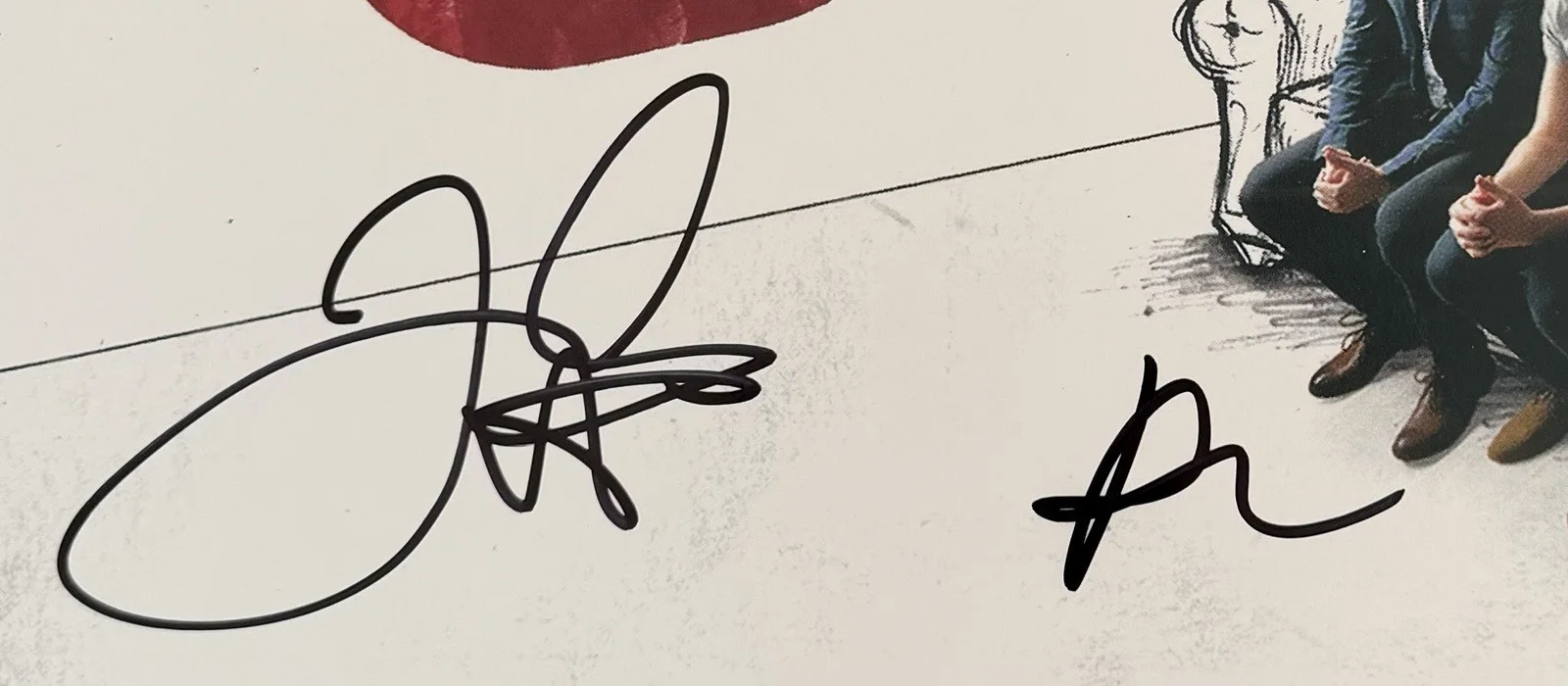 AJR BAND SIGNED LIVING ROOM VINYL RECORD JACK + RYAN MET AUTOGRAPHED w/JSA COA!, image 2
