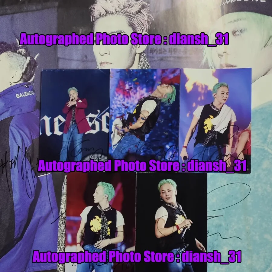 GD — BIGBANG GD Autographed Hand Signed Photo 2025 K-Star Spark Photograph 4*6, image 2