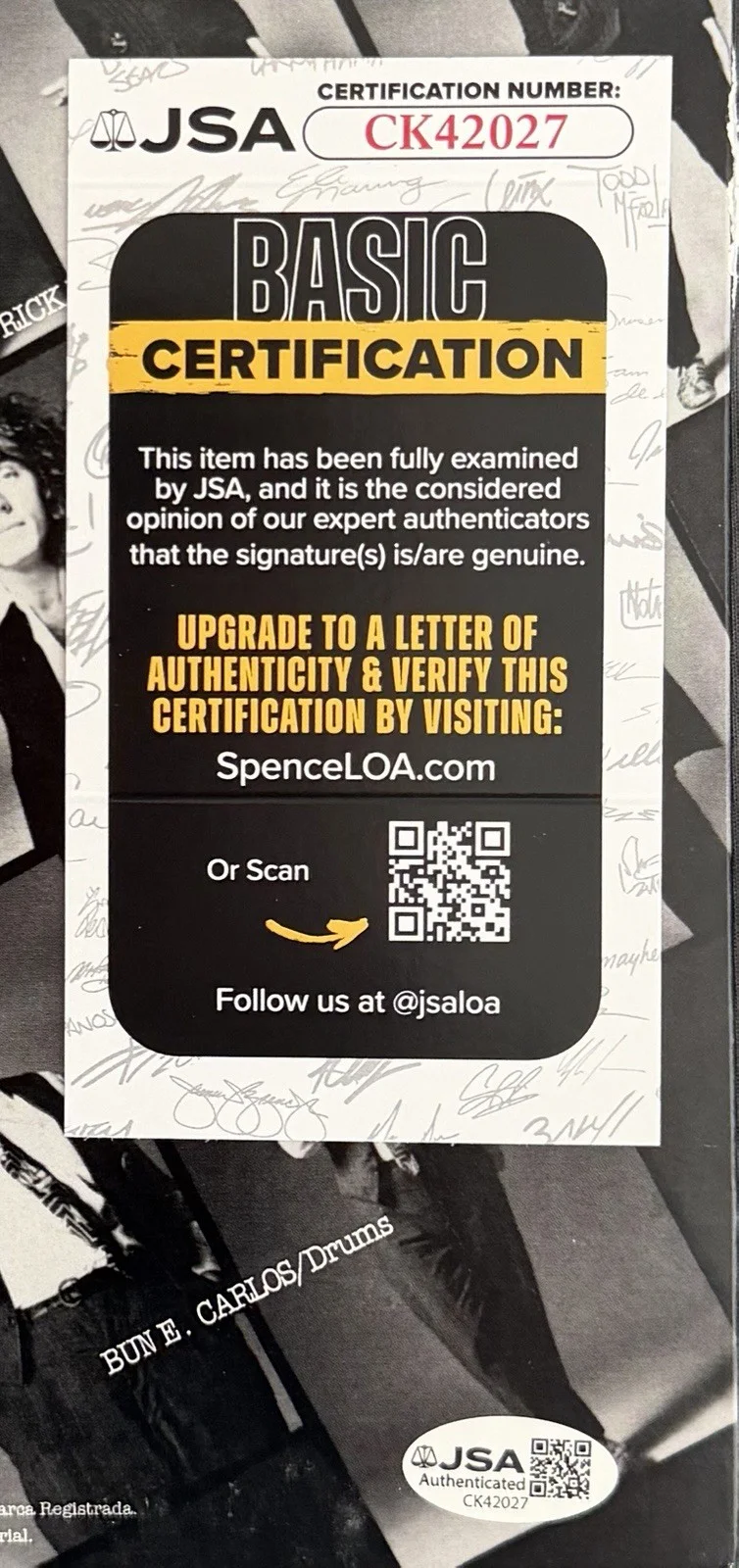 CHEAP TRICK SIGNED VINYL RECORD RICK NIELSEN + ROBIN ZANDER + TOM w/JSA COA!, image 5