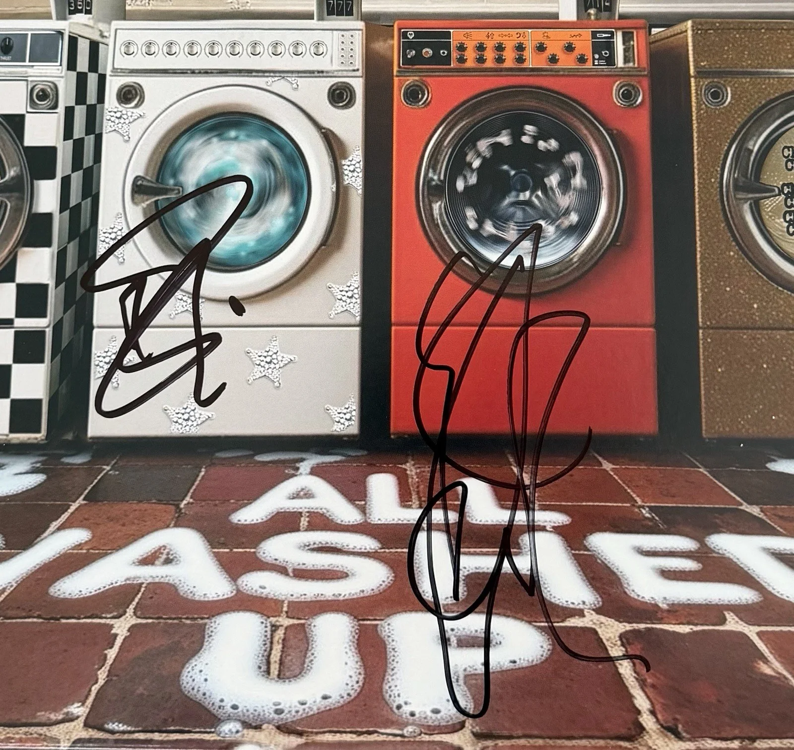 CHEAP TRICK SIGNED ALL WASHED UP VINYL RICK NIELSEN & ROBIN ZANDER w/JSA COA!, image 2
