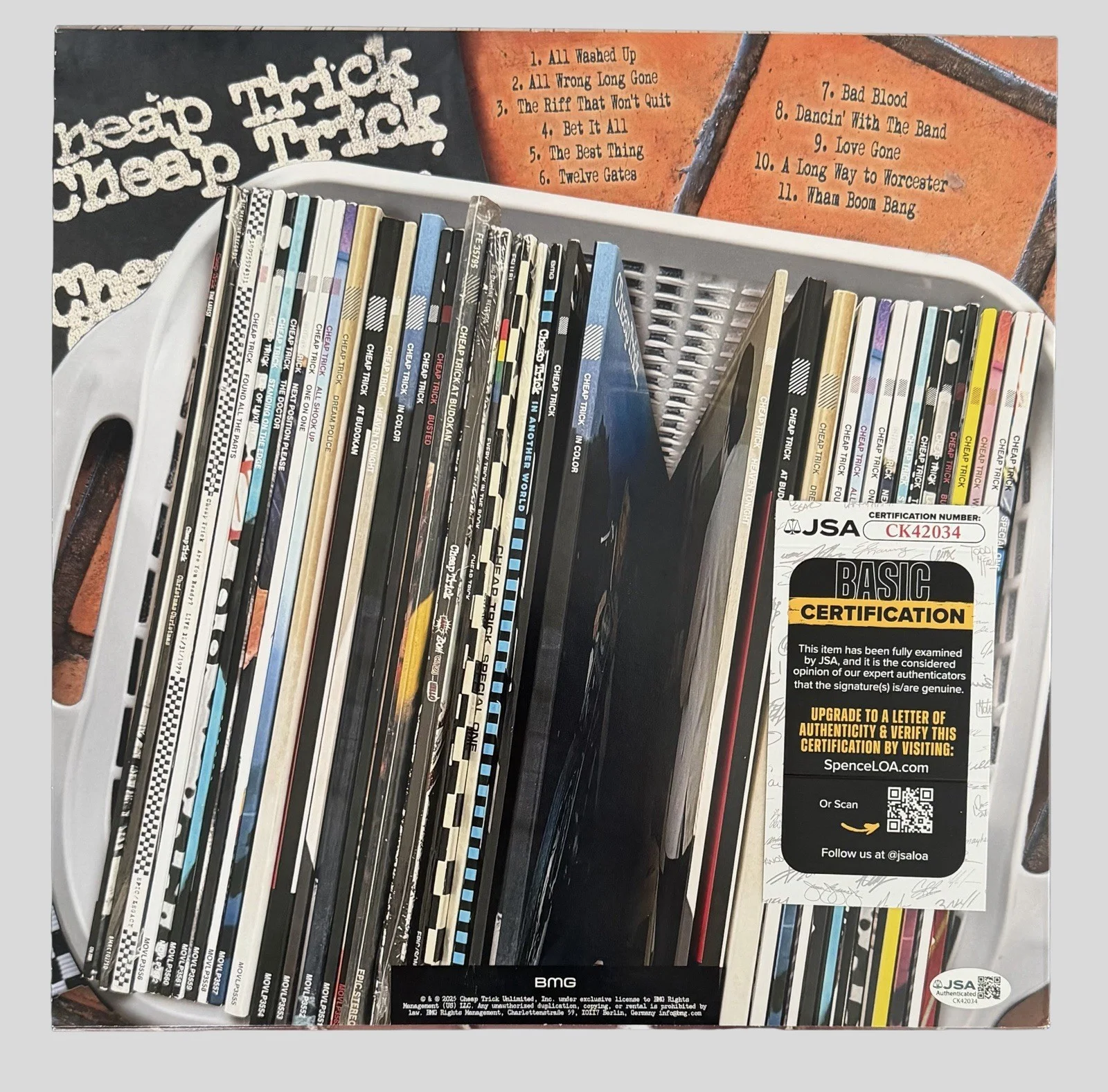 CHEAP TRICK SIGNED ALL WASHED UP VINYL RICK NIELSEN & ROBIN ZANDER w/JSA COA!, image 3