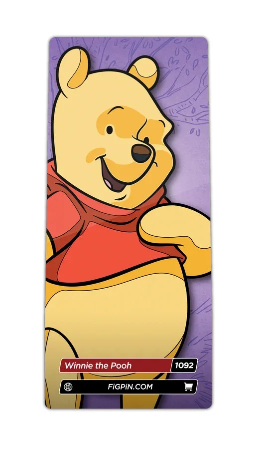 FiGPiN Winnie the Pooh (1092) 3-Inch Enamel Pin, изображение 2