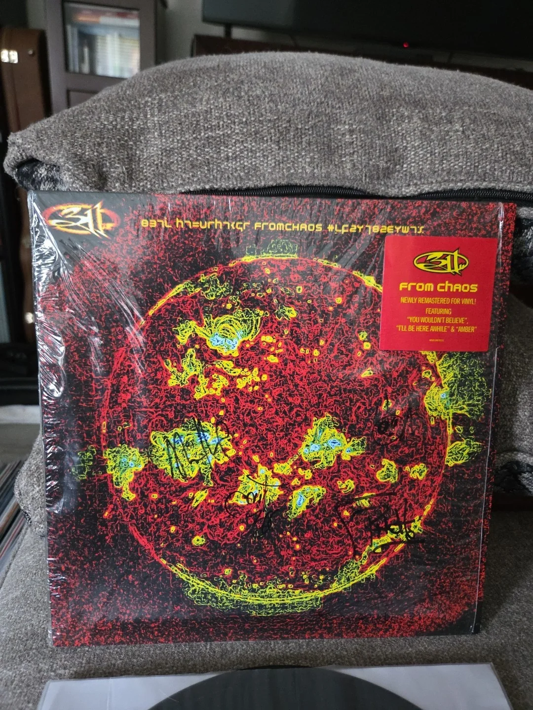311 Autographed From Chaos Vinyl Record All 5 Amber I Will Always Love You, изображение 2