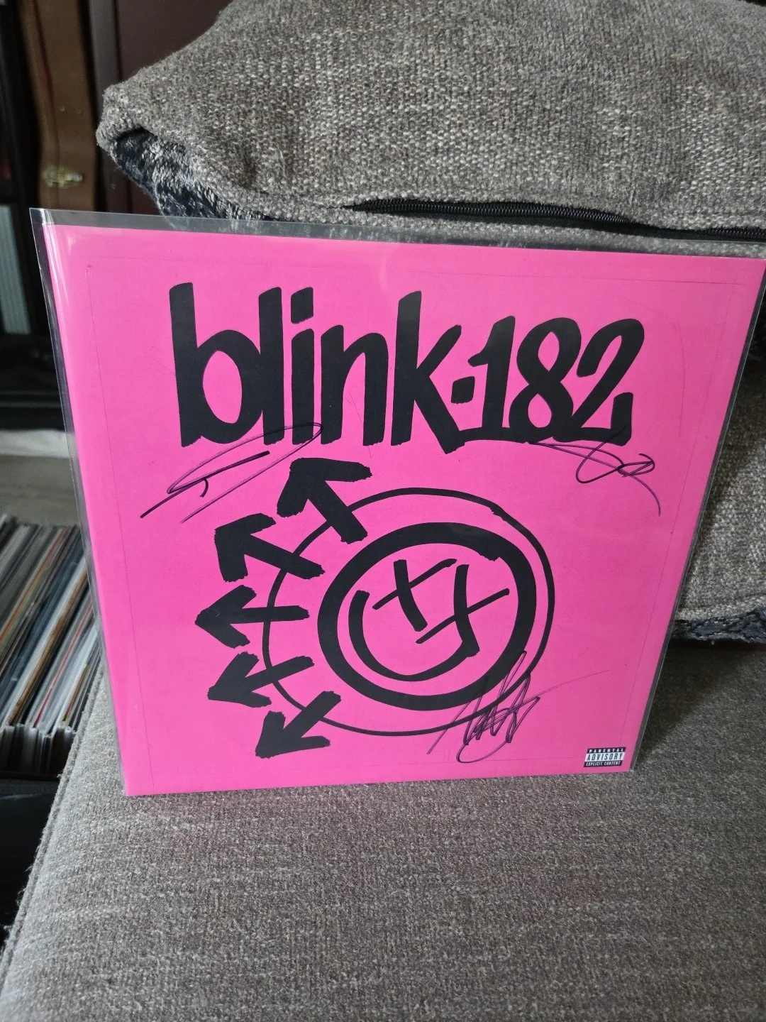 Blink 182 Signed All 3 Members! Vinyl Record One More Time. Tom Mark And Travis, изображение 2
