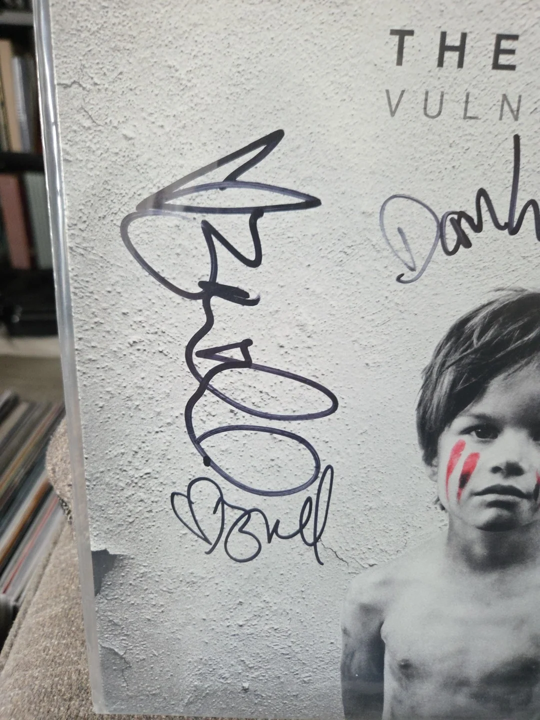 The USED Band Signed Vulnerable Vinyl All 4 Bert Signed 2x Jsa Cert!!, image 3
