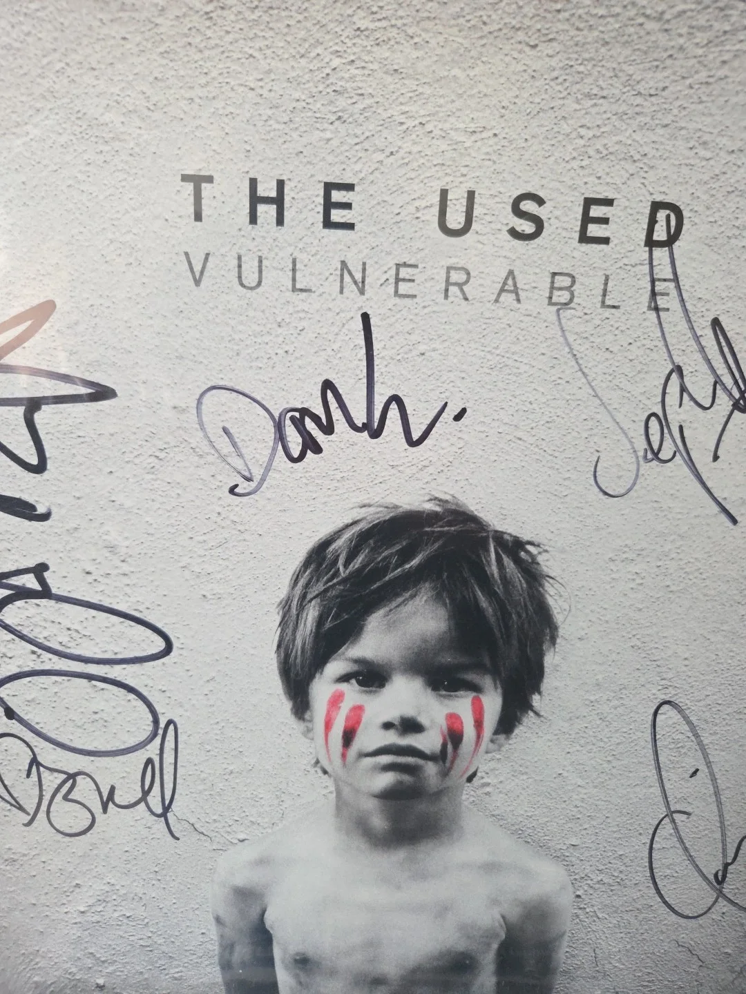 The USED Band Signed Vulnerable Vinyl All 4 Bert Signed 2x Jsa Cert!!, image 4